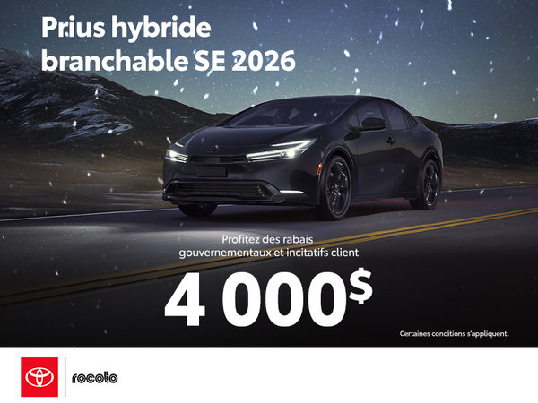 Prius Hybride Branchable SE 2026