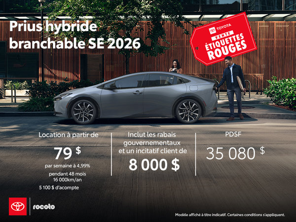 Prius hybride branchable SE 2026