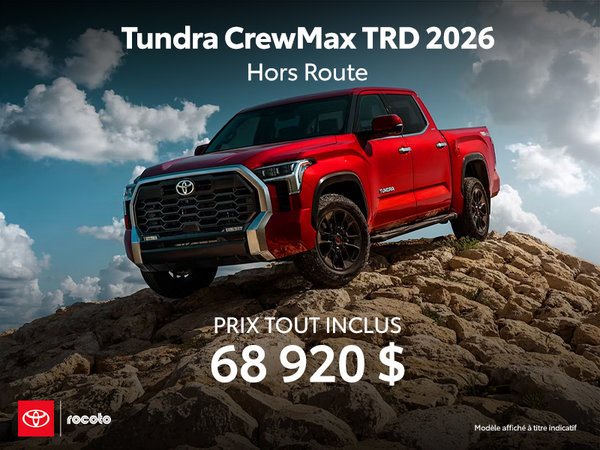 Tundra CrewMax TRD hors route 2026