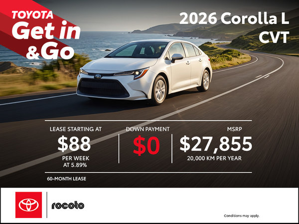 2026 Corolla L CVT