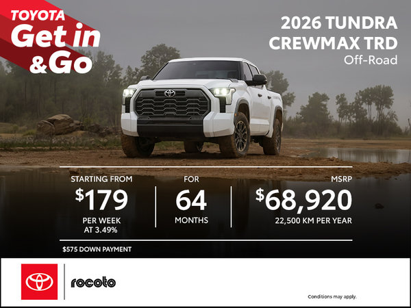 2026 Tundra 4X4 CrewMax TRD Off-Road