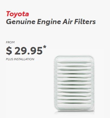 Genuine Engine Air Filters