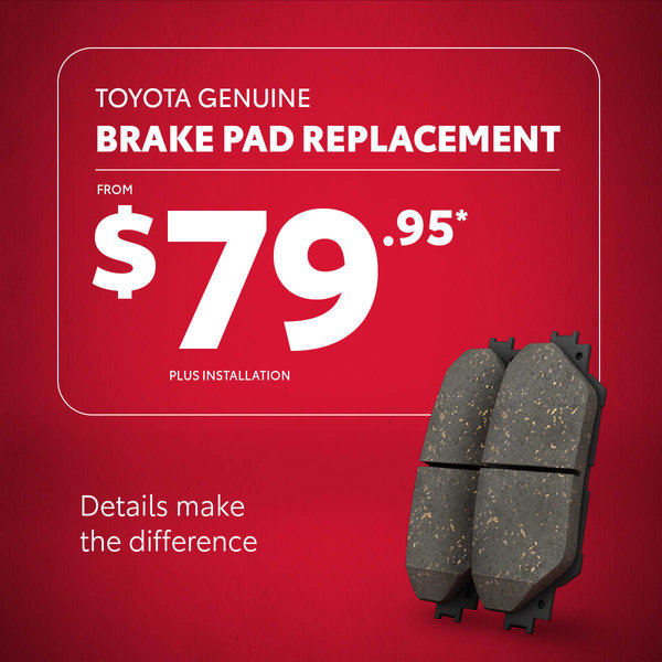 Toyota Genuine Brake Pad Replacement