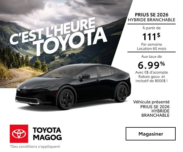 Prius Hybride Branchable SE 2026