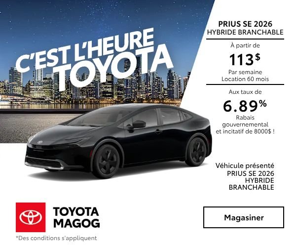Prius Hybride Branchable SE 2026