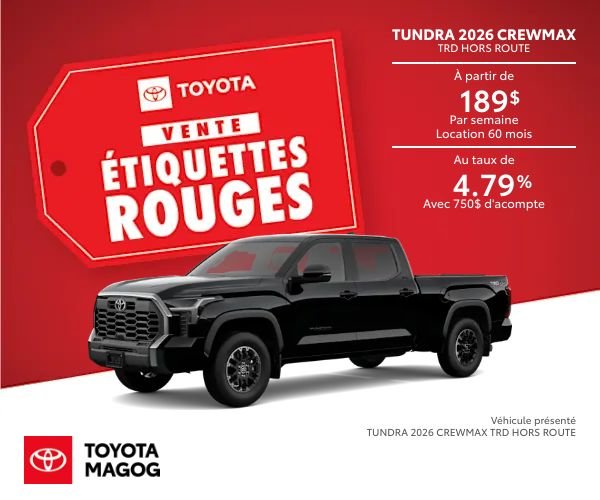 Tundra 2026 Crewmax TRD Hors Route
