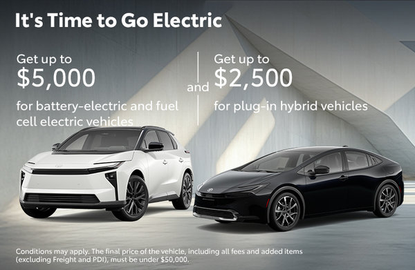New incentives for electric vehicles have arrived!