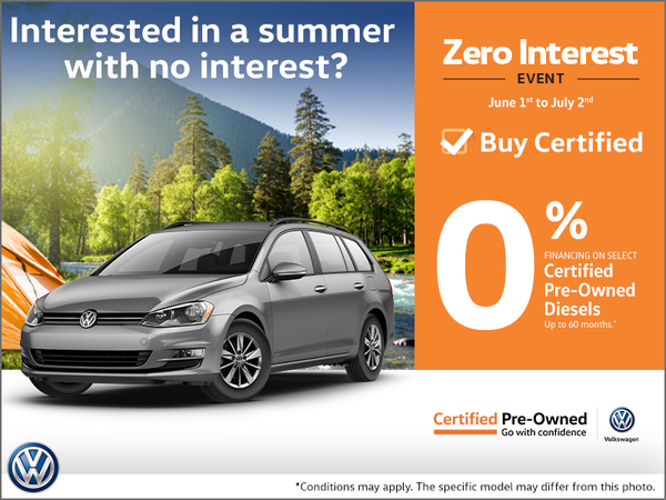 Zero Interest Event!