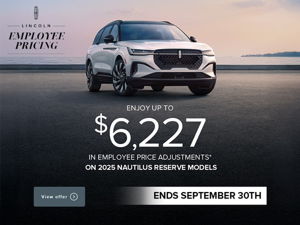 Enjoy up to $6,227 in Employee Price Adjustments on 2025 Nautilus Reserve models*