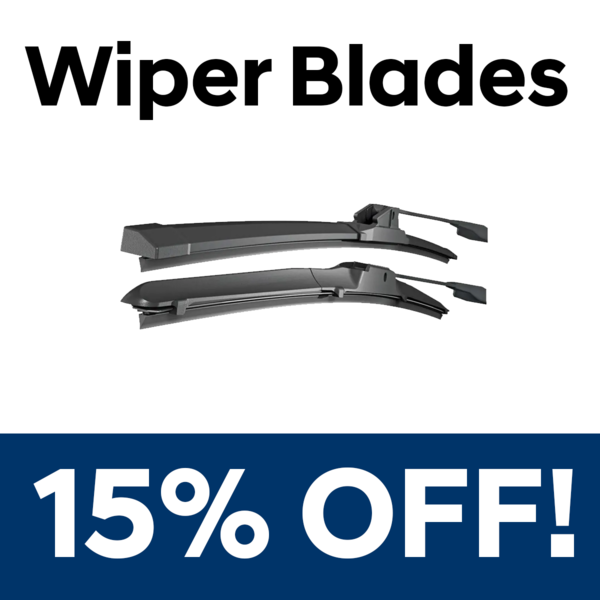 WIPER BLADES 15% OFF!