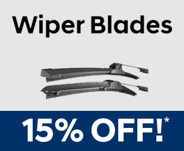 WIPER BLADES 15% OFF!
