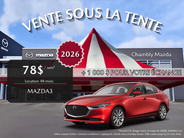 MAZDA3 AOUT 2026