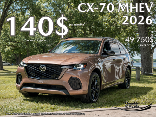 Chambly Mazda - CX-70 MHEV SEPT 2026