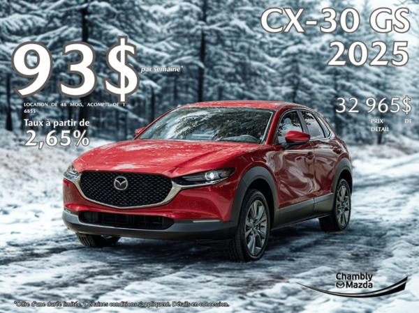 Get the 2025 Mazda CX-30