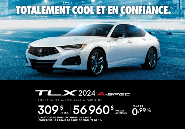 Offre de location à durée limitée basée sur une TLX A-SPEC™ 2024