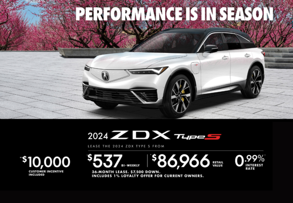 Exclusive Offer on the 2024 Acura ZDX TYPE S! 