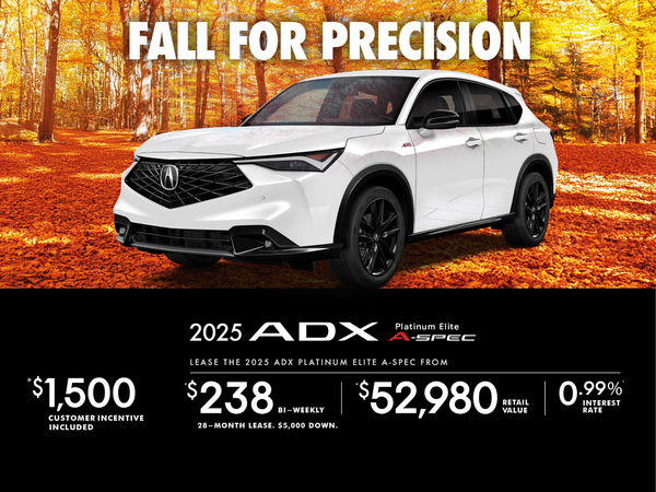 EXCLUSIVE LEASE OFFER ON THE 2025 ACURA ADX A-SPEC!
