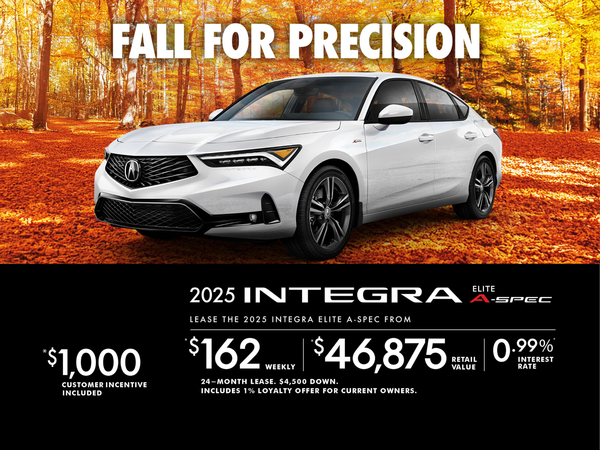 EXCLUSIVE LEASE OFFER ON THE 2025 ACURA INTEGRA ELITE A-SPEC!