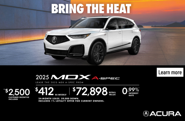 EXCLUSIVE LEASE OFFER ON THE 2025 ACURA MDX A-SPEC!