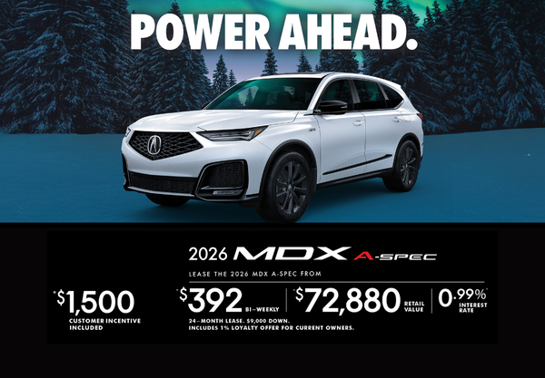 EXCLUSIVE LEASE OFFER ON THE 2026 ACURA MDX A-SPEC!