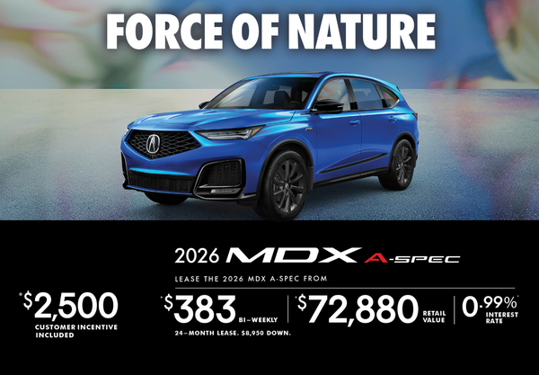 EXCLUSIVE LEASE OFFER – 2026 Acura MDX A-Spec!
