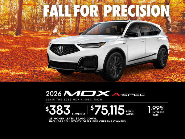 EXCLUSIVE LEASE OFFER ON THE 2025 ACURA MDX A-SPEC!