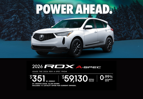 EXCLUSIVE LEASE OFFER ON THE 2026 ACURA RDX A-SPEC!