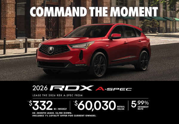 EXCLUSIVE LEASE OFFER – 2026 Acura RDX A-Spec!