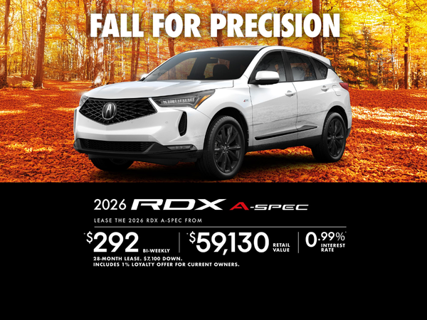 EXCLUSIVE LEASE OFFER ON THE 2026 ACURA RDX A-SPEC!