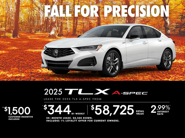 EXCLUSIVE LEASE OFFER ON THE 2025 ACURA TLX A-SPEC!