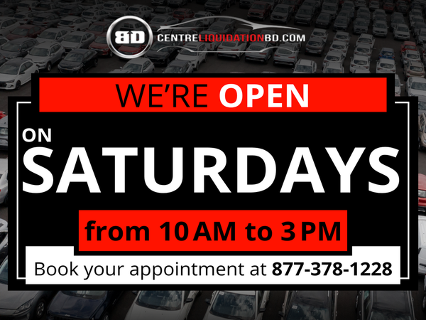 We're open on saturdays