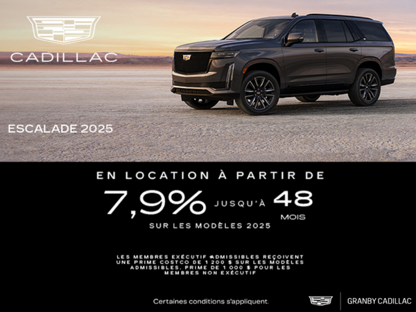 L’Escalade 2025 : Le luxe à votre portée