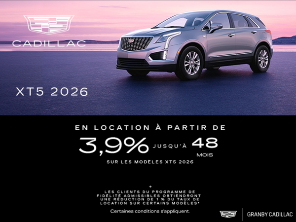 Le XT5 2026 : Le confort sans compromis