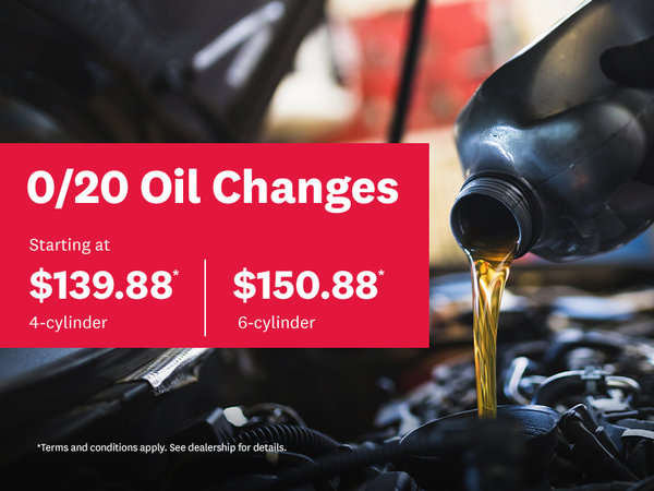 0/20 Oil Changes Starting at $139.88
