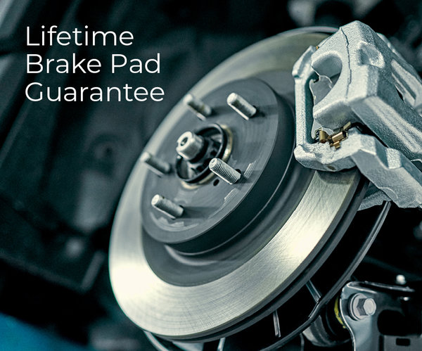 Lifetime guarantee on brake pads