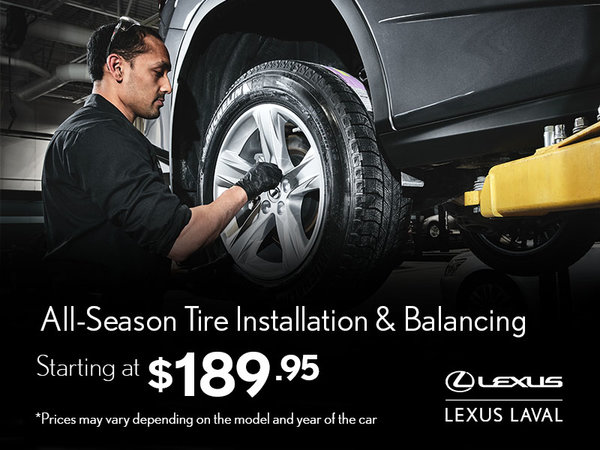 Summer Tire Installation & Balancing