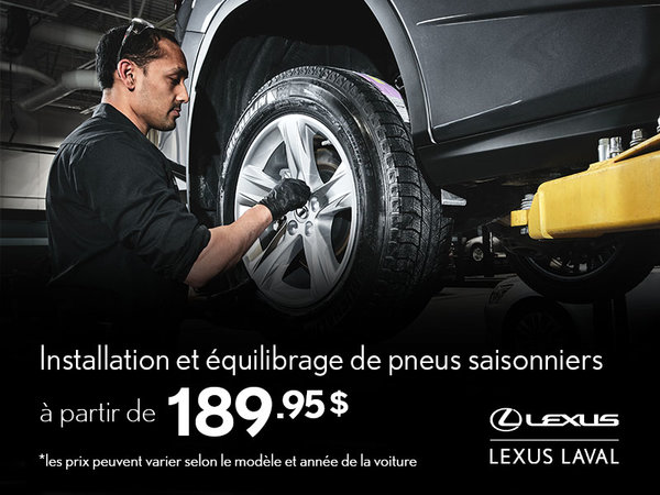 Installation et balancement des pneus d'été