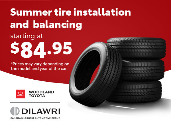 Summer tire installation and balancing