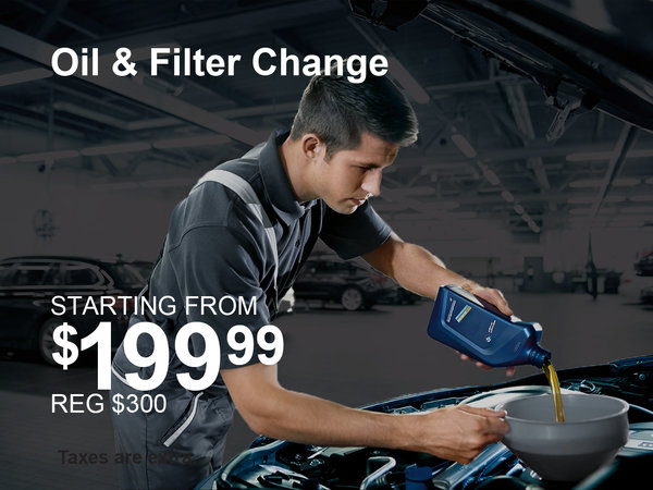 Oil and Filter Change Special
