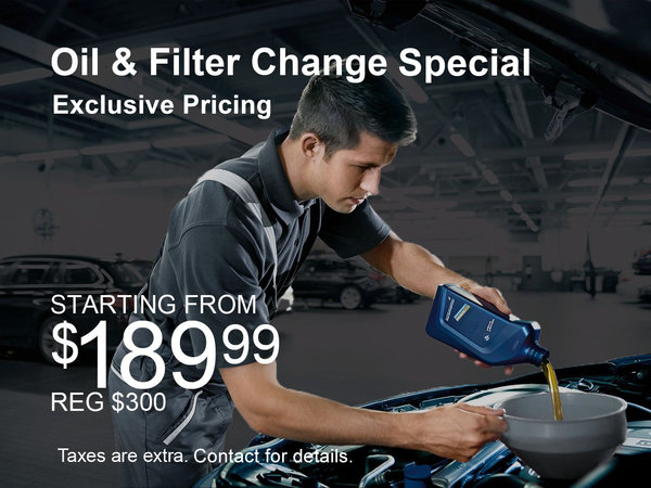 Oil and Filter Change Special