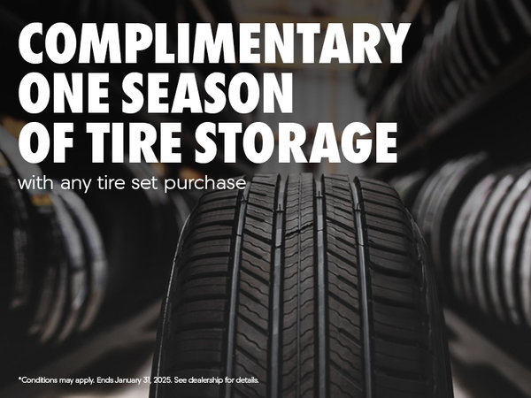 Complimentary Tire Storage