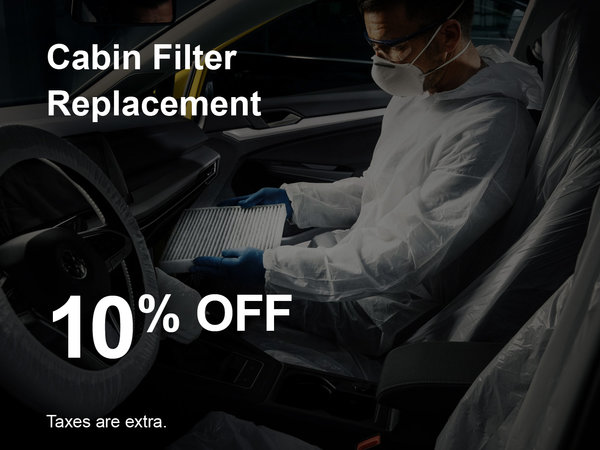 Cabin Filter Replacement Special