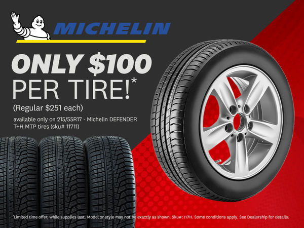 ONLY $100 PER TIRE