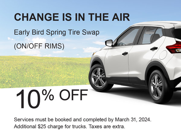 Early Bird Spring Tire Swap Special