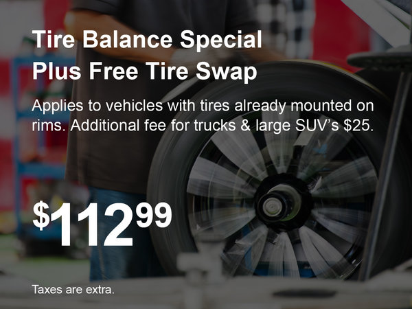 Tire Balance Service Special