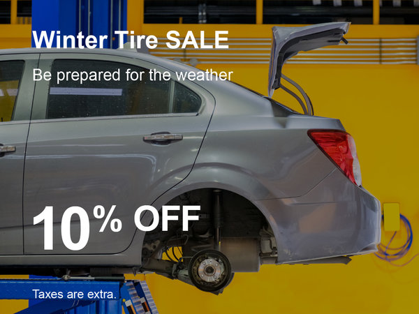 Spring Garage Sale - Winter Tire Special