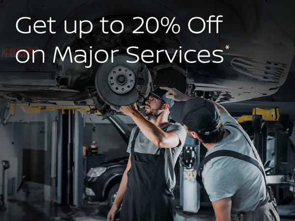 Parts & Service: 20% off Major Services