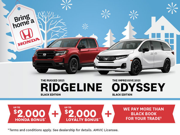 2025 Ridgeline & Odyssey