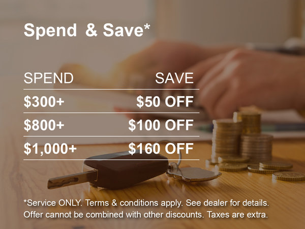 Spend & Save Service Special