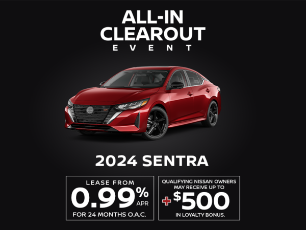 All-In Clearout Event - 2024 Sentra